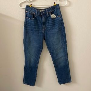 Madewell high rise slim crop boy jeans size 28